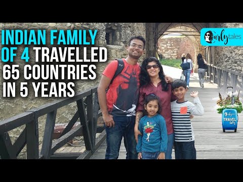 Travel Tales - Ep 11- Indian Family Of 4 Traveled To 65 Countries In 5 Years | Curly Tales