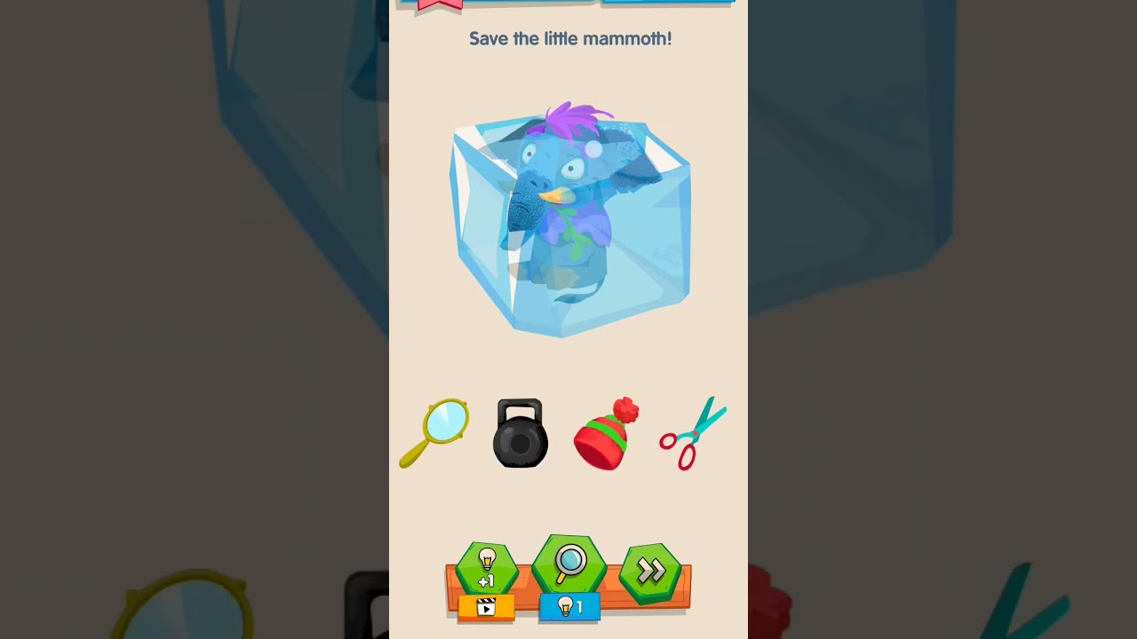 IQ BOOST LEVEL 14.save the little mammoth. #gamesplay #iqboost #games #dailygame #playenergy #lvl14