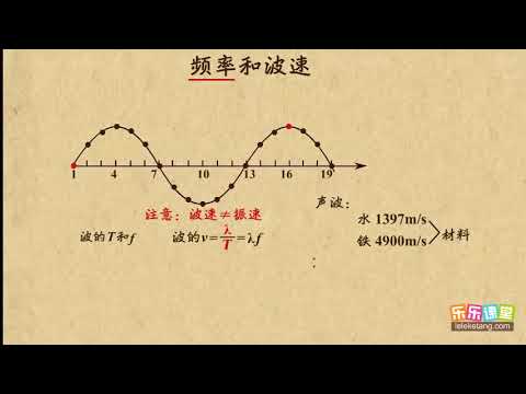 06频率和波速      机械波     高中物理
