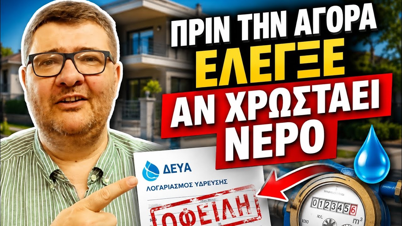 🏠 ΠΡΙΝ ΑΓΟΡΑΣΕΙΣ ΑΚΙΝΗΤΟ, ΕΛΕΓΞΕ ΑΝ ΧΡΩΣΤΑΕΙ... ΝΕΡΟ!