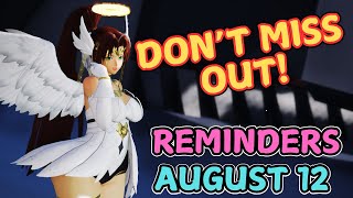 [PSO2 NGS] No Maintenance - Reminders Checklist For 8-12-2025