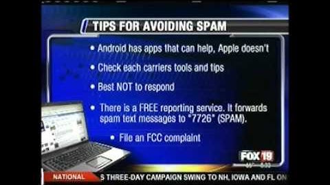 Dave Hatter on Fox 19 (WXIX) RE mobile (text) spam