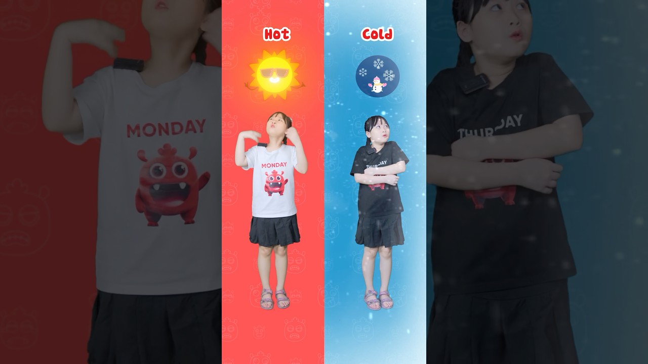 Bé học tiếng Anh qua hoạt hình: Opposite Words in English - Hot and Cold 