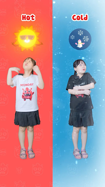 Children learn English through animation: Opposite Words in English - Hot and Cold #binggoleaders...