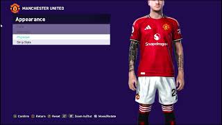 D. DALOT FACE &amp; TATTO  SIDER eFootball PES 2021 &amp; FL SEASON UPDATE 2026