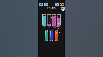 Water Color Sort Level 5707 Gameplay Solution