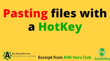 Bestanden plakken met een sneltoets