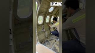 Repairing an airplane to create a safe haven.#Vurvival #Working #content  #Videogiaitri