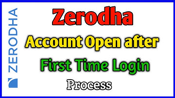 Zerodha Account Opening after First Time Login | how to login first time login zerodha | TMM Tamilan