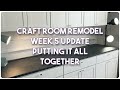 Craft Room Remodel- Week 5 Update (and the Cabinets are in!)