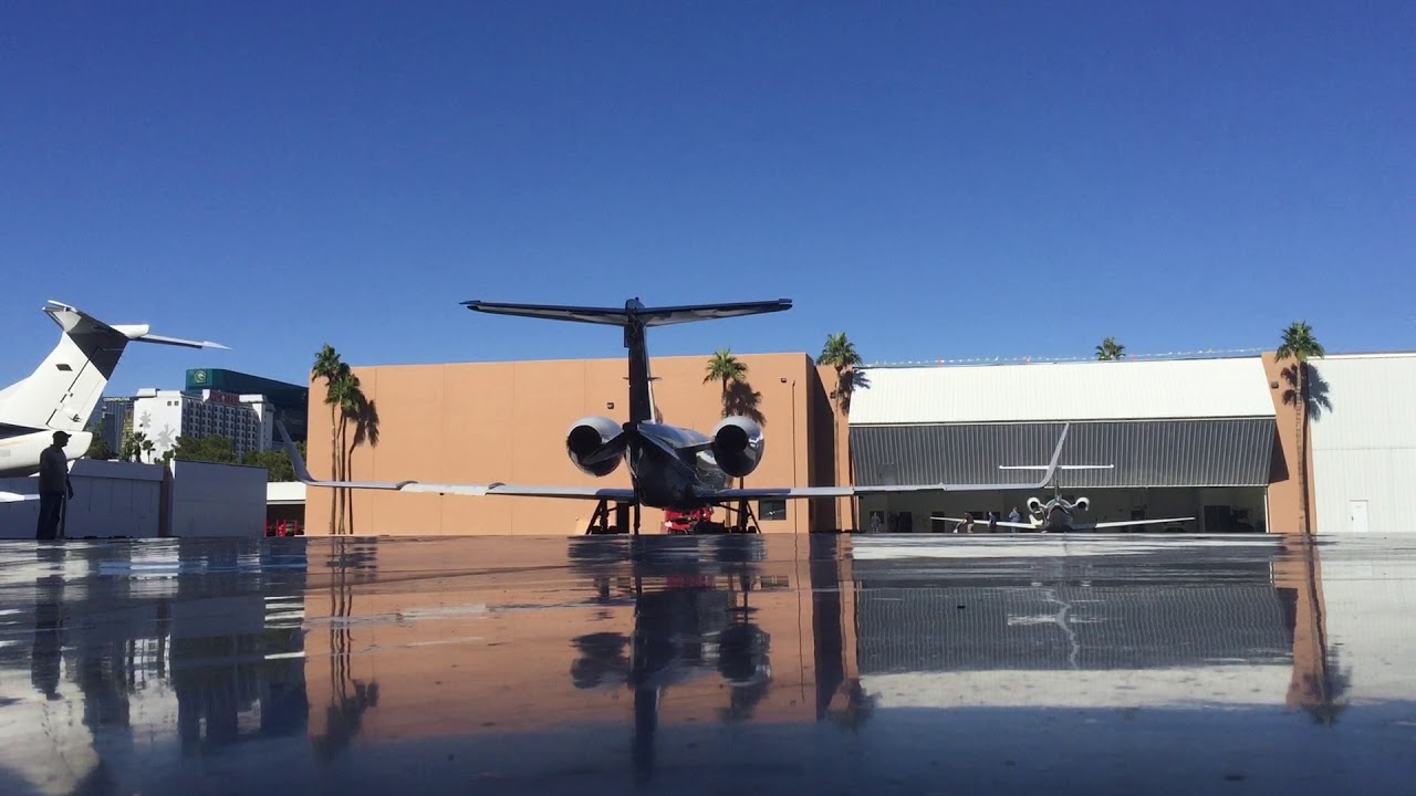 Parking a Private Jet Insider a Hangar. NV JETS Aviation Travel Las Vegas YouTube