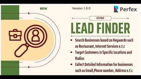 Google Lead Finder module for Perfex CRM