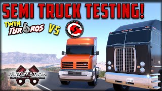 Semi Truck Testing! TwinTurbros VS Canadian Steel
