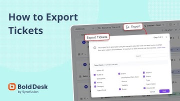 How to Export Tickets