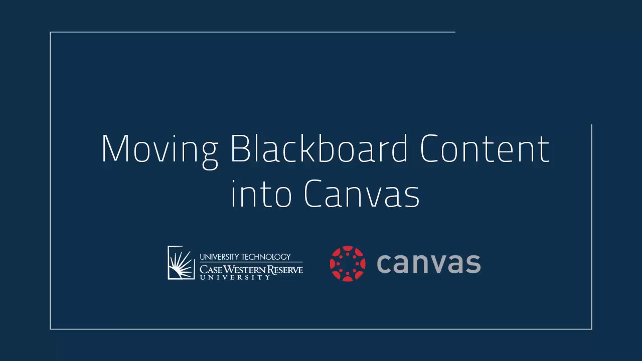 Blackboard to Canvas transition begins this fall