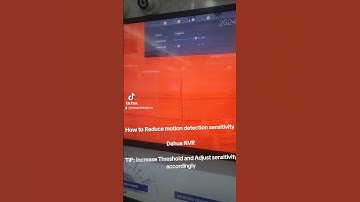 How to adjust Motion detection sensitivity on Dahua NVR#Dahua #MotionDetection #shorts
