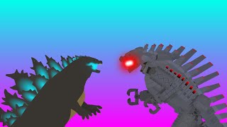 Pre Evolved Godzilla vs Apex Mechagodzilla Full Battle Stick Nodes Pro