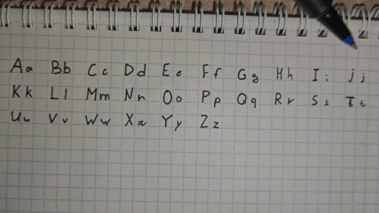English alphabet with one left hand. Английский алфавит одной левой