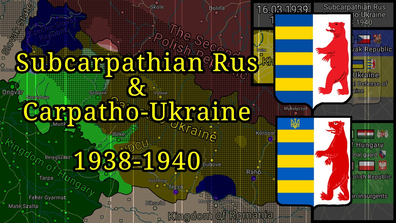 History of Subcarpathian Rus and Carpatho-Ukraine 1938-1940