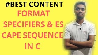 C language tutorial for beginners (Lecture 3) | Format specifiers in c | escape sequence in c