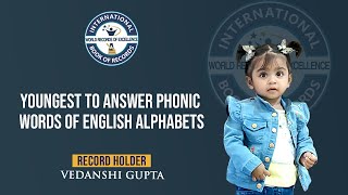 YOUNGEST TO ANSWER PHONIC WORDS OF ENGLISH ALPHABETS