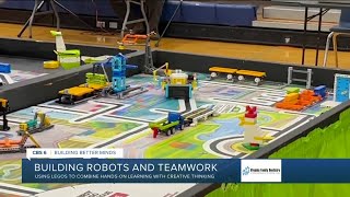 These students use LEGOs to build robots