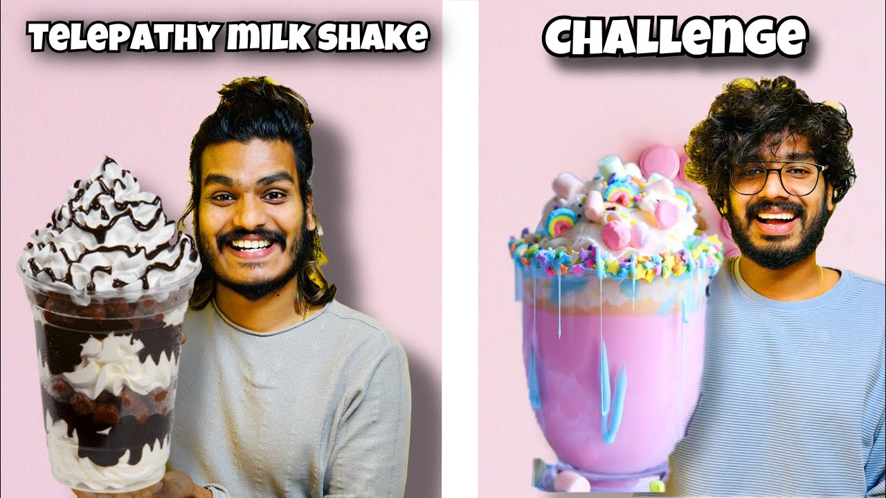 TELPATHY MILK SHAKE CHALLENGE 🤩