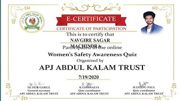 APJ ABDUL KALAM TRUST Conducting a Women