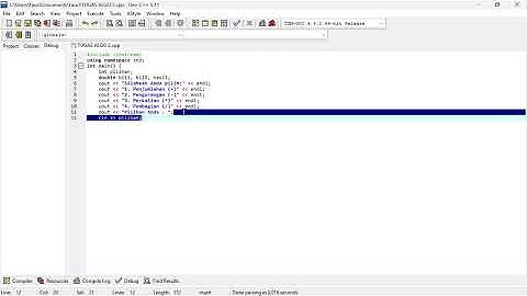 PROGRAM UNTUK MENGHITUNG DUA BILANGAN ARITMATIKA BAHASA PEMROGRAMAN C++