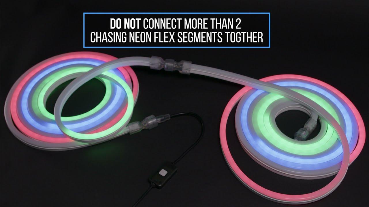 American Lighting Color Changing Neon Flex Light Tutorial Connecting 2