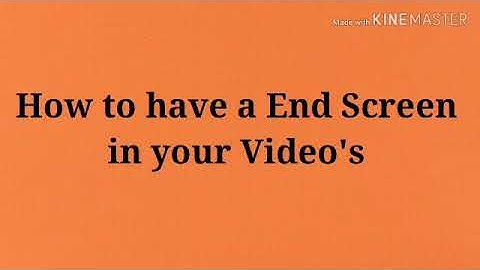 End Screen Tutorial/ Promoting you Video