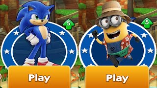 Sonic Dash - MOVIE TAILS vs MINION BANANA Run Android Gameplay Showcase screenshot 5