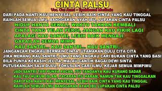 Lirik Cinta Palsu Gus Azmi ~ Syubbanul Muslimin