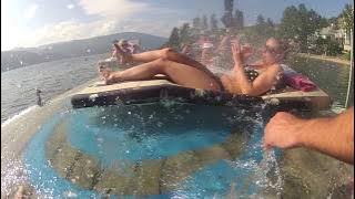 Giant water balloon PRANK on narcoleptic hottie