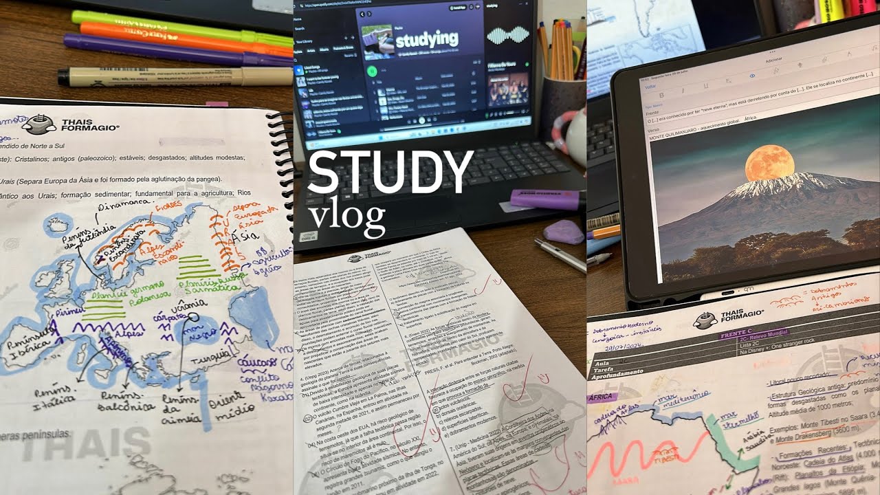 study vlog | um dia produtivo