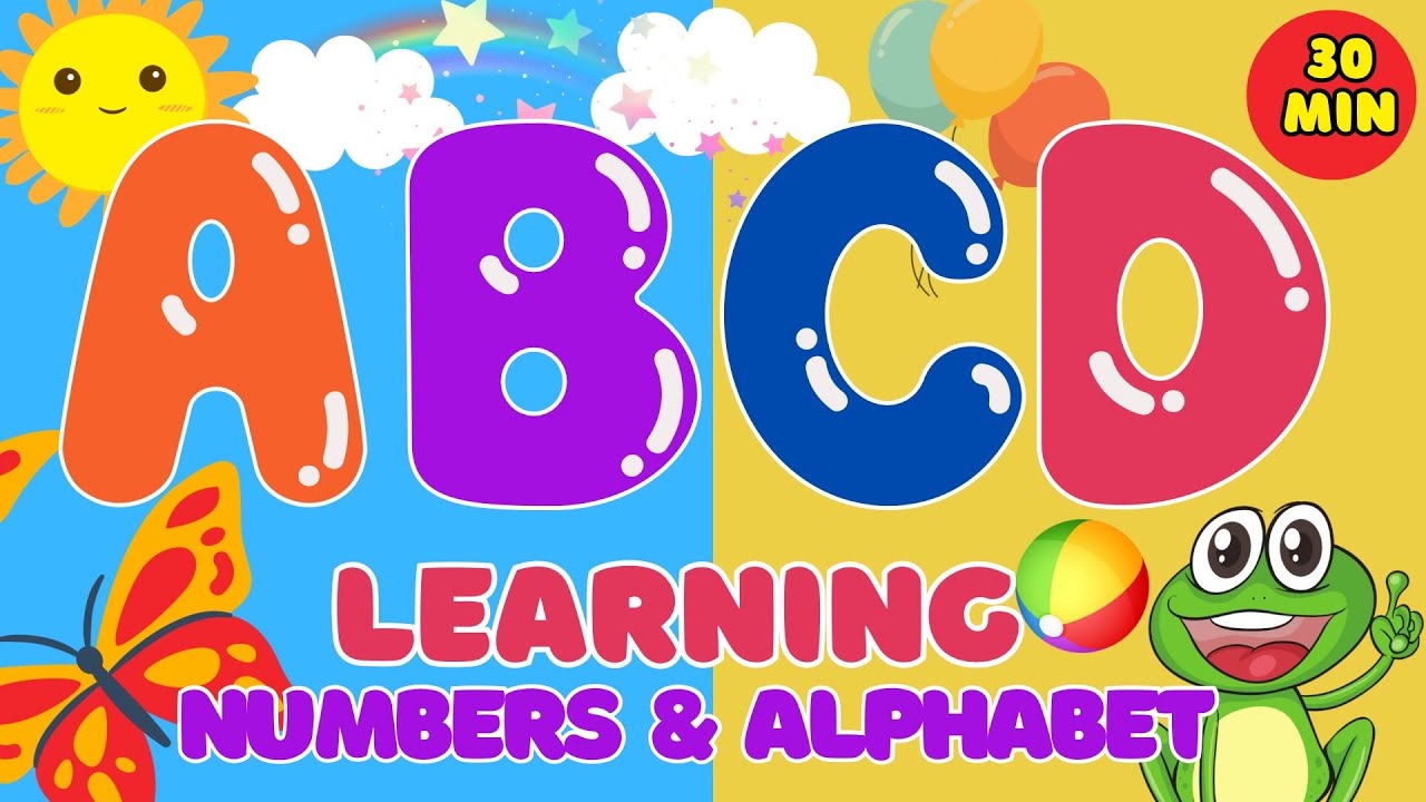 ABC 123 Songs for Toddlers | 30 Min Fun Learning Compilation - YouTube