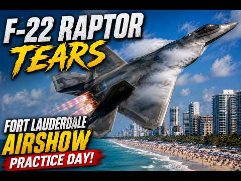 F-22 Raptor SHAKES Fort Lauderdale Beach | Full Demo Practice 2026