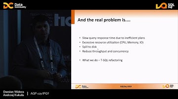 SQL Day 2019 | AQP czy IQP? - Damian Widera, Andrzej Kukuła