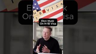 Elon Musk on H-1B Visa #elonmusk #elon #twitter #x #tesla #h1bvisa #h1b #podcast #spacex #doge