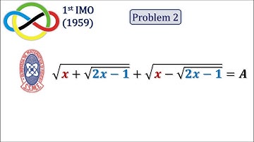 IMO 1959 Problem 2: Very First Algebra Problem