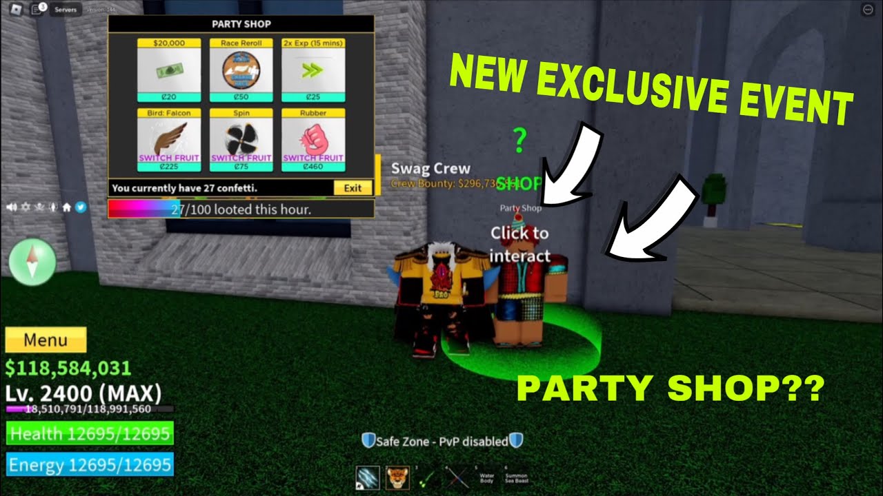 BLOX FRUIT PARTY STORE EVENT. PARTY STORE LOCATION AND HOW TO GET