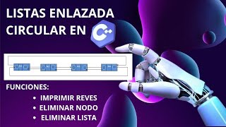 Listas Enlazadas Circulares en C++ | Imprimir al Revés, Eliminar Nodo y Vaciar Lista con Gráfico