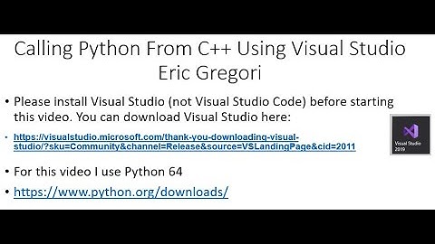 Calling Python From C++ Using Visual Studio