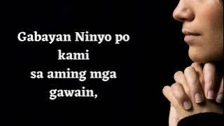 OPENING PRAYER TAGALOG WITH VOICE OVER