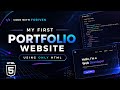 Beginner HTML Project – Personal Portfolio Website (No CSS)