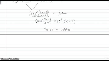 How Do I Solve a Logarithmic Equation - Video 2
