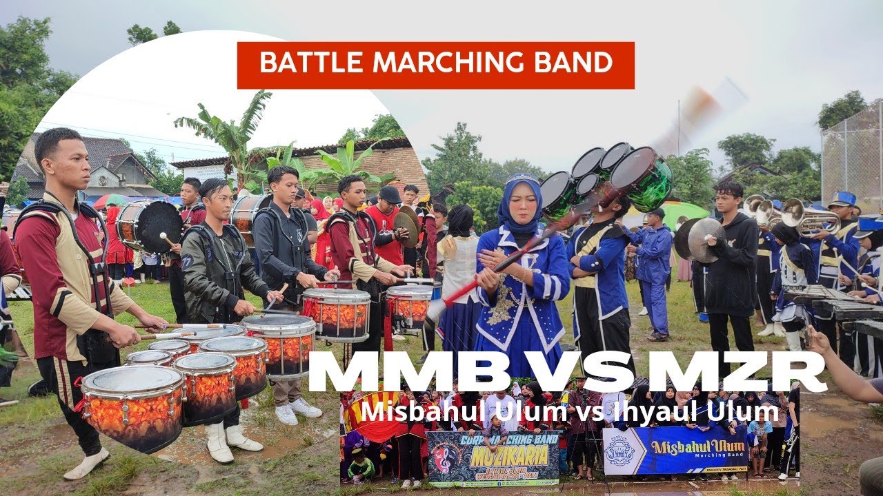 BATTLE MARCHING BAND MISBAHUL ULUM PASUCEN VS IHYAUL ULUM WEDARIJAKSA || KARNAVAL WONOKERTO PASUCEN