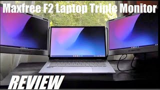REVIEW: Maxfree F2 Triple Screen Portable Laptop Monitor! Best Design Yet?