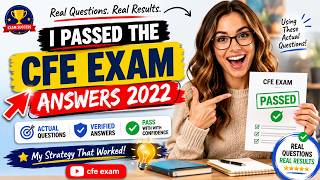 I Passed the CFE Exam Answers 2022 Using These Actual Questions #cfeexamprep #examprep