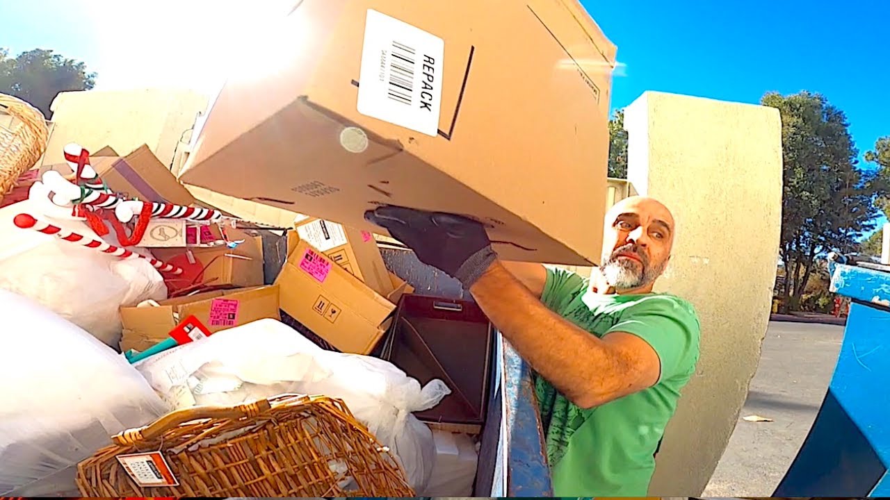 Dumpster Diving- Store filled their Dumpster! Awesome stuff!